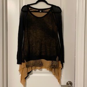 Diesel Black and Blush Top